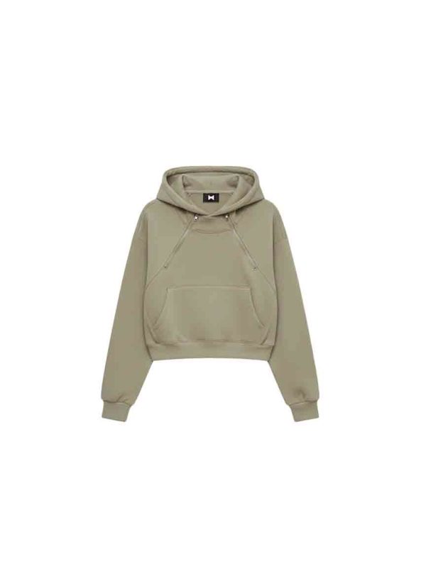 Smooth knit hoodie offering warmth without bulk