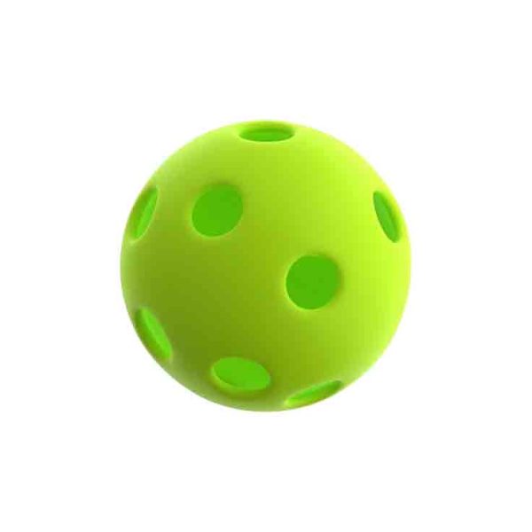 Outdoor-ready 24-hole balls with steady bounce.