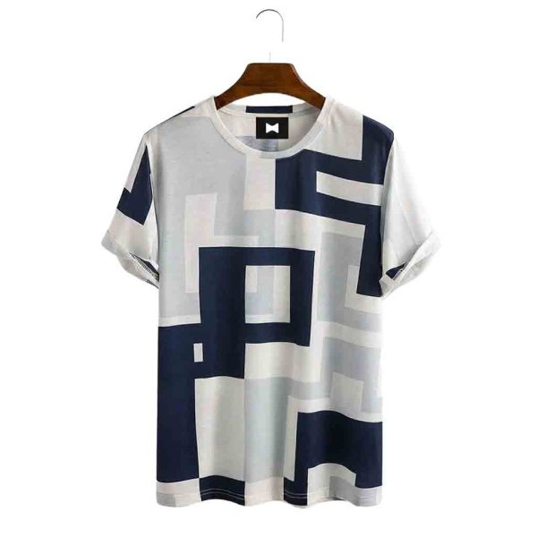 Contemporary men’s T-shirt with smooth texture