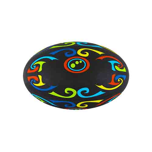 Reliable rugby ball for training and competitive play.